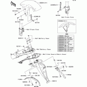 Схема вузла: Крило для Kawasaki ZR750 Z750 ABS