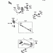 Схема узла: Переключатель передач для Kawasaki EX500 GPZ500S