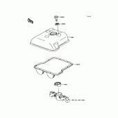 Схема вузла: Клапанна кришка для Kawasaki KLX450 KLX450R