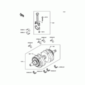 Схема вузла: Колінчастий вал для Kawasaki EJ800 W800