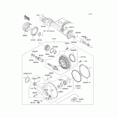 Схема вузла: Drive shaft/final gear(1/2) для Kawasaki VN1500 Vulcan 1500 Drifter