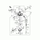Схема вузла: Карбюратор для Kawasaki KLX140 KLX140