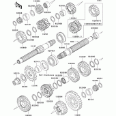 Схема вузла: Трансмісія для Kawasaki ZX636 Ninja ZX-6R