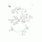 Схема узла: Переключатель передач для Kawasaki KX250/ KX252 KX250