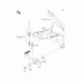 Схема вузла: Лапка гальма для Kawasaki EX650 Ninja 650 ABS