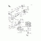 Схема вузла: Масляний насос & Масляний фільтр для Kawasaki ZX600 Ninja ZX-6R