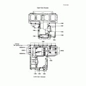 Схема вузла: Болти картера двигуна для Kawasaki ZG1200 Voyager XII
