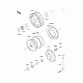 Схема вузла: Зчеплення для Kawasaki VN800 Vulcan 800