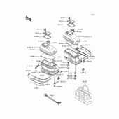 Схема вузла: Accessory(1/2)(side back) для Kawasaki ZG1200 Voyager XII