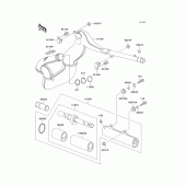 Схема узла: Выхлопная система (s) для Kawasaki KX500