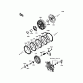 Схема вузла: Зчеплення для Kawasaki KLE300 Versys-X 300 ABS