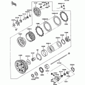 Схема вузла: Clutch(1/2) для Kawasaki ZG1000 1000GTR