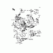 Схема узла: Рама для Kawasaki EX400 Ninja 400R