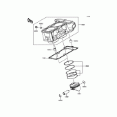 Схема узла: Цилиндр & Поршень для Kawasaki KLE300 Versys-X 300 ABS
