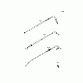 Схема вузла: Троси для Kawasaki EN650 Vulcan S