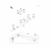 Схема узла: Переключатель передач для Kawasaki KL650 KLR650
