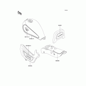 Схема вузла: Decals(en500-a5)(green/white) для Kawasaki EN500 Vulcan 500
