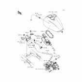 Схема вузла: Fuel pump для Kawasaki VN1500 Vulcan 1500 Nomad Fi