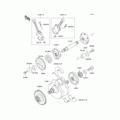 Схема узла: Коленчатый вал для Kawasaki VN1500 Vulcan 1500 Classic