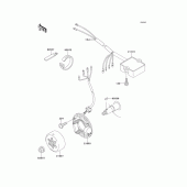 Схема вузла: Генератор для Kawasaki KX100