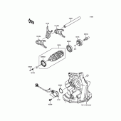 Схема вузла: Gear Change Drum/Shift Fork(s) для Kawasaki ZX1000 Ninja ZX-10R ABS