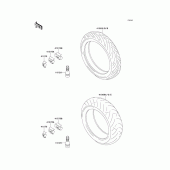 Схема вузла: Шини для Kawasaki ZX900 Ninja ZX-9R