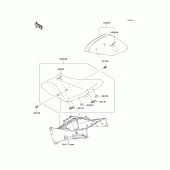 Схема вузла: Сидіння для Kawasaki ZX636 Ninja ZX-6R