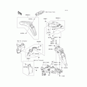 Схема узла: Крыло для Kawasaki KLX250 D-Tracker X