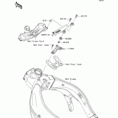Схема вузла: Steering damper для Kawasaki ZX600 Ninja ZX-6R