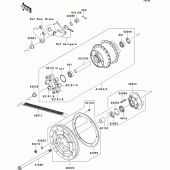 Схема узла: Ступица заднего колеса для Kawasaki VN900 VN900 Classic