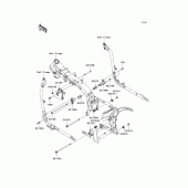 Схема вузла: Кріплення двигуна для Kawasaki VN2000 Vulcan 2000 Limited