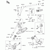 Схема узла: Руль & Пульт управления рулевой для Kawasaki ZG1400 1400GTR ABS