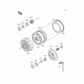 Схема узла: Сцепление для Kawasaki EX250 Ninja 250