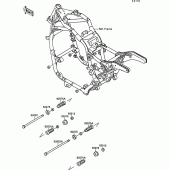 Схема узла: Frame fitting для Kawasaki VN1500 VN-15 SE