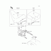Схема вузла: Сидіння для Kawasaki VN1700 VN1700 Classic Tourer ABS