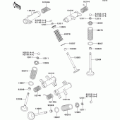 Схема вузла: Клапан(и)(1/2) для Kawasaki VN800 Vulcan 800 Drifter