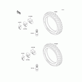 Схема вузла: Шина для Kawasaki EX500 GPZ500