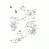 Схема узла: Масляный насос для Kawasaki KX450 KX450F