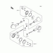 Схема вузла: Поворотники для Kawasaki ZR750 Zephyr