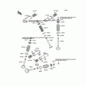 Схема вузла: Рокер & Клапан для Kawasaki VN400 Vulcan Drifter