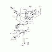 Схема вузла: Передній гальмівний циліндр для Kawasaki BJ250 250TR