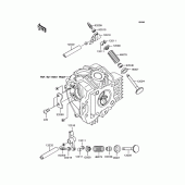 Схема узла: Рокер & Клапан для Kawasaki KL110 KSR