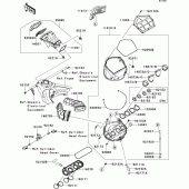 Схема вузла: Air cleaner(1/2) для Kawasaki ZX1000 Ninja ZX-10R
