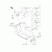Схема вузла: Cowling lowers(1/2) для Kawasaki EX500 GPZ500S