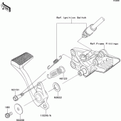 Схема узла: Лапка тормоза для Kawasaki ZG1400 1400GTR ABS