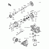 Схема узла: Масляный насос для Kawasaki ZX1000 Ninja 1000 ABS