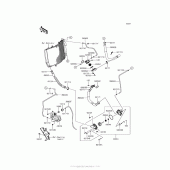 Схема вузла: Water Pipe для Kawasaki ZX1400 Ninja ZX-14R ABS