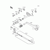 Схема узла: Переключатель передач для Kawasaki ZX750 Ninja ZX-7RR