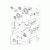 Схема вузла: Starter motor для Kawasaki ZR750 ZR-7