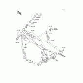 Схема узла: Рама для Kawasaki VN1500 Vulcan 1500 Mean Streak